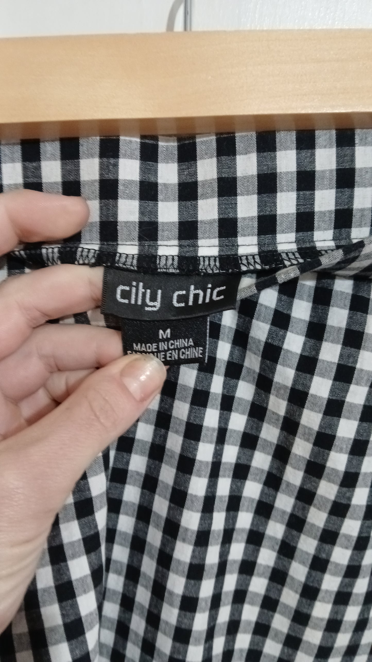 (M+/18) City Chic | Gingham Blouse