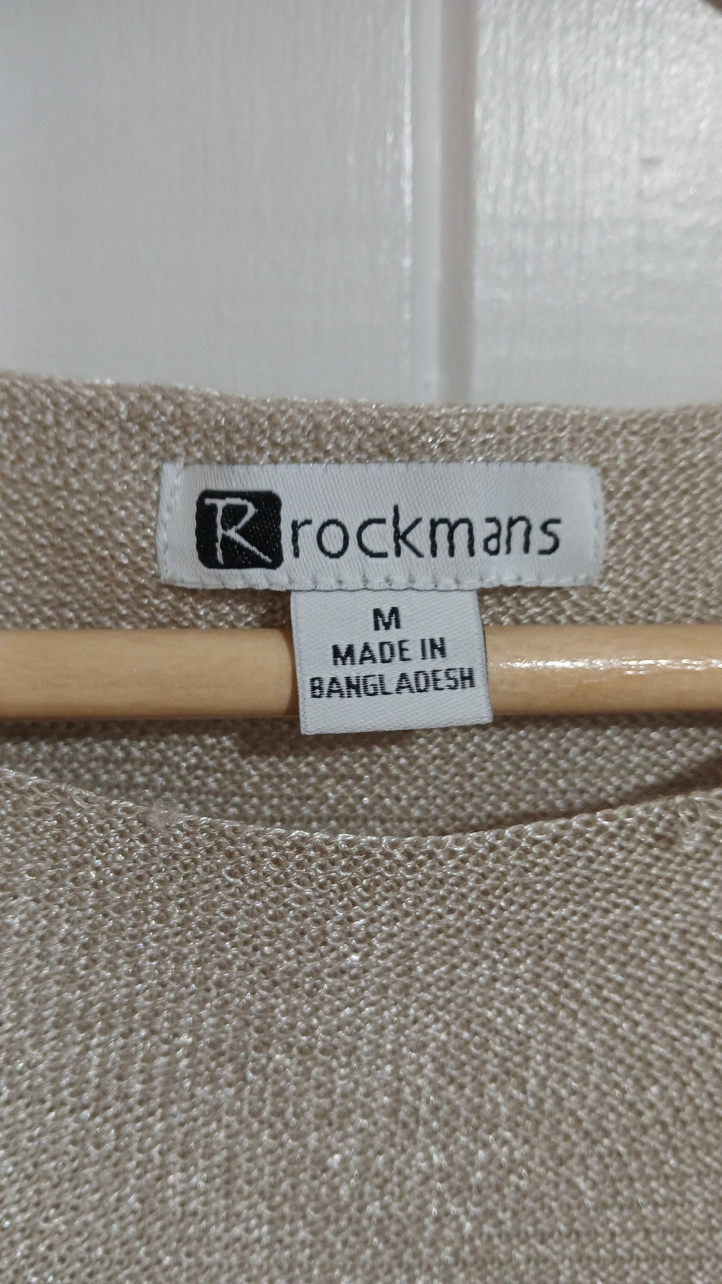 (M) Rockmans | Beige/Gold Sweater