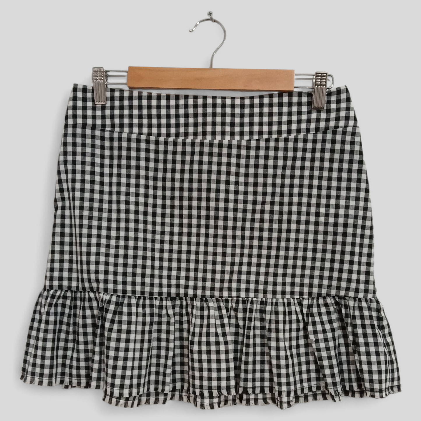 (12) Nunui | Gingham Cotton Skirt