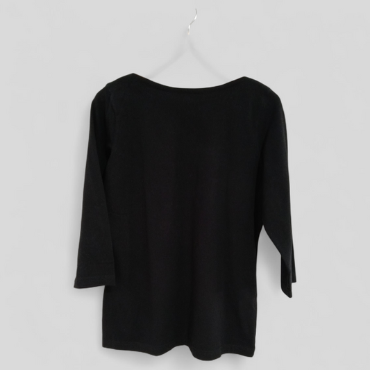 (M) Maggie T | Black Blouse