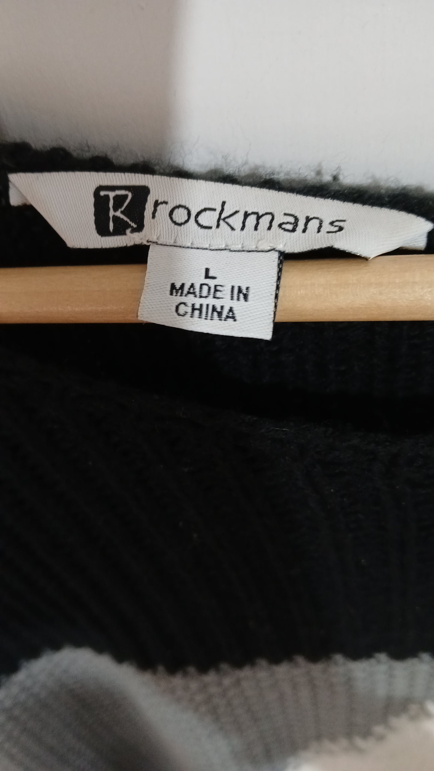 (L) Rockmans | Grey Black White Knit Jumper