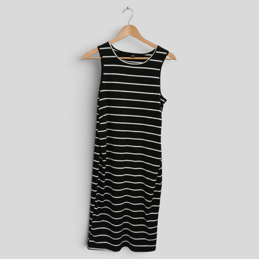 (L) Shein | Striped Maternity Dress