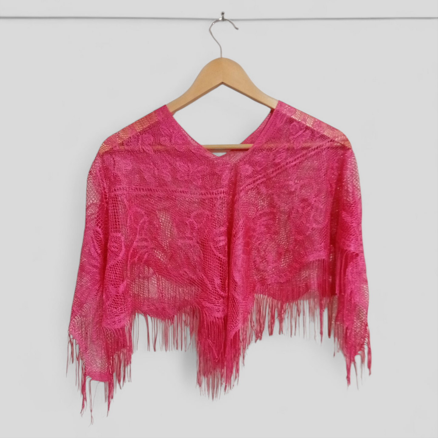 (XS/M) Hot Pink Shawl