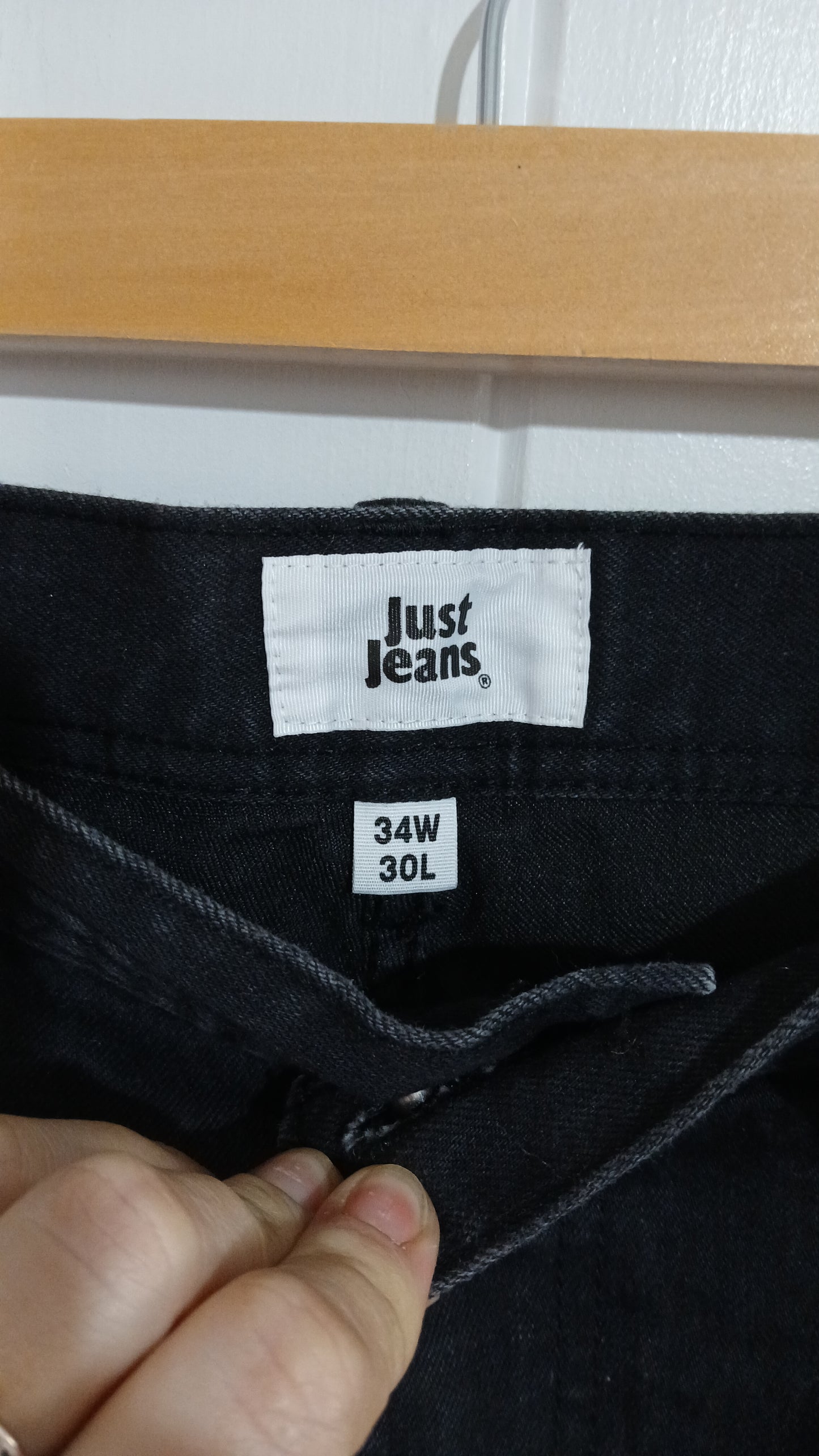 (34x30) Just Jeans | Black Jeans
