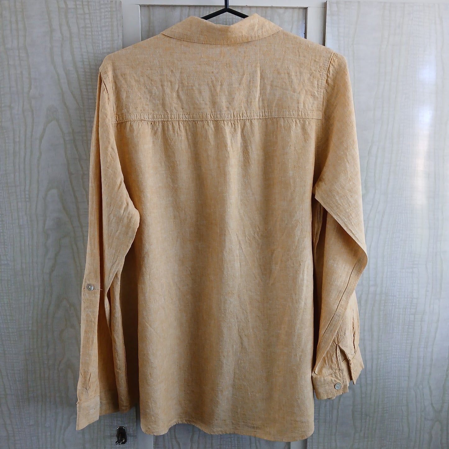 (10) Katies Yellow/Mustard Linen L/S shirt