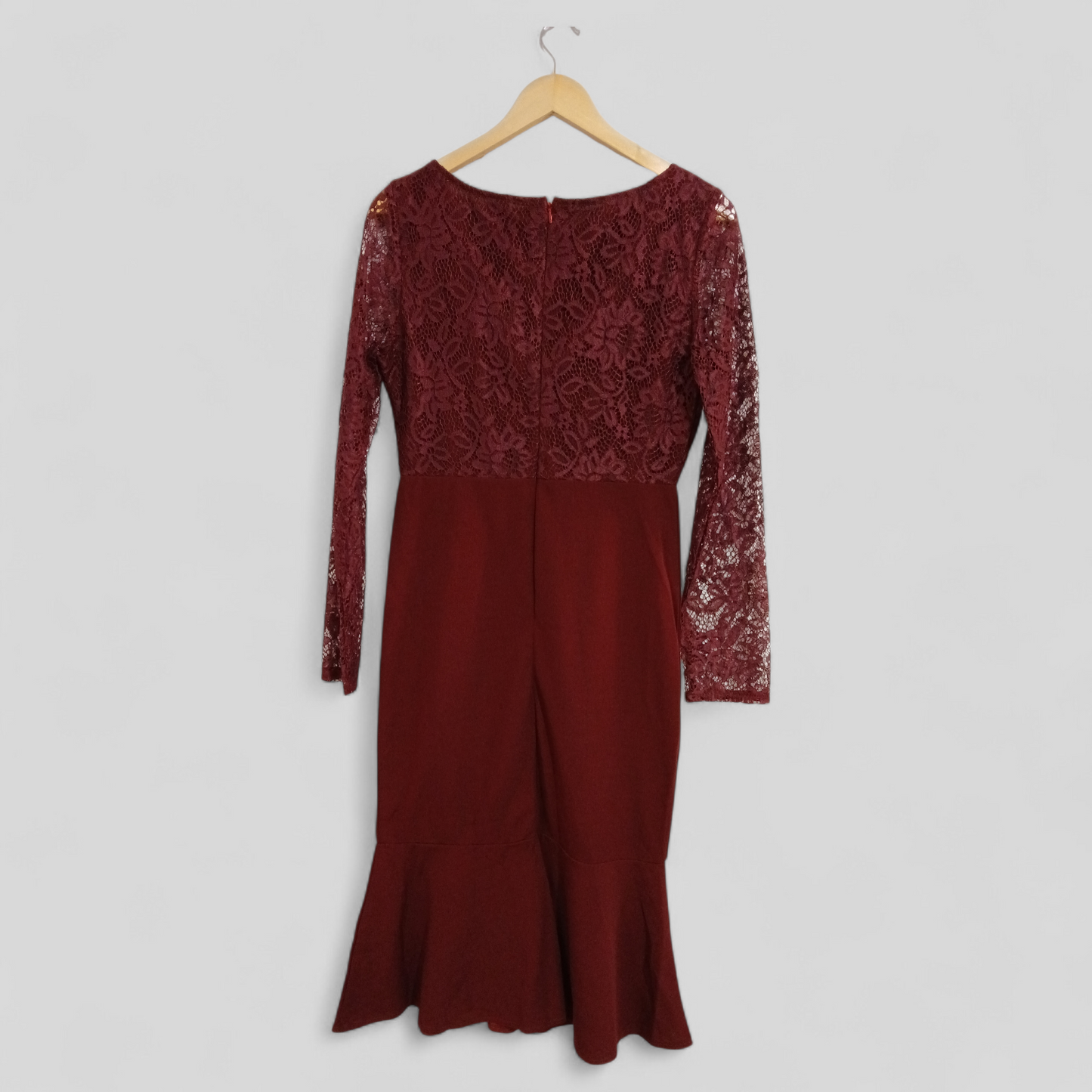 (M) Shein | LS Maroon Dress