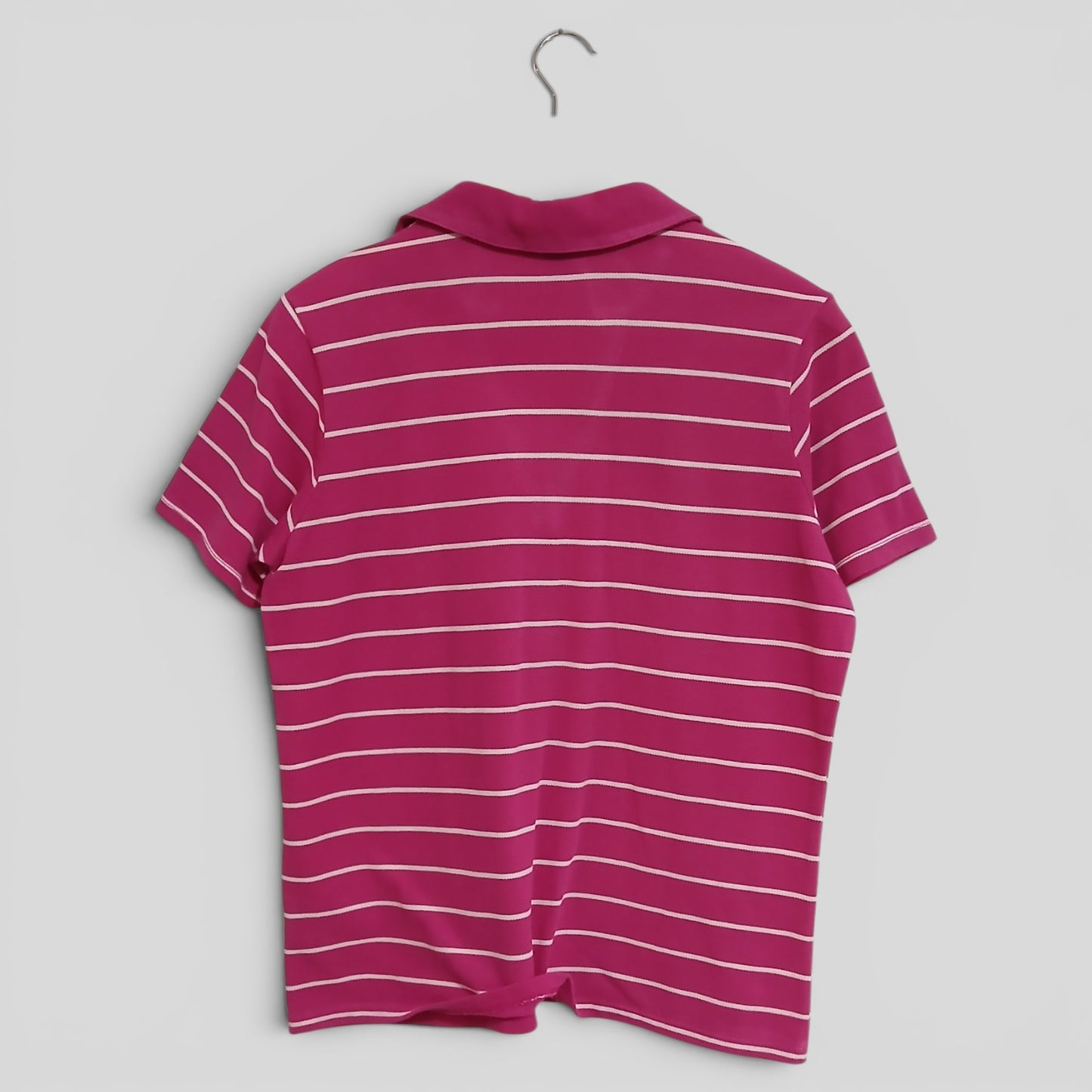 (L) Rockmans | Pink Striped Polo