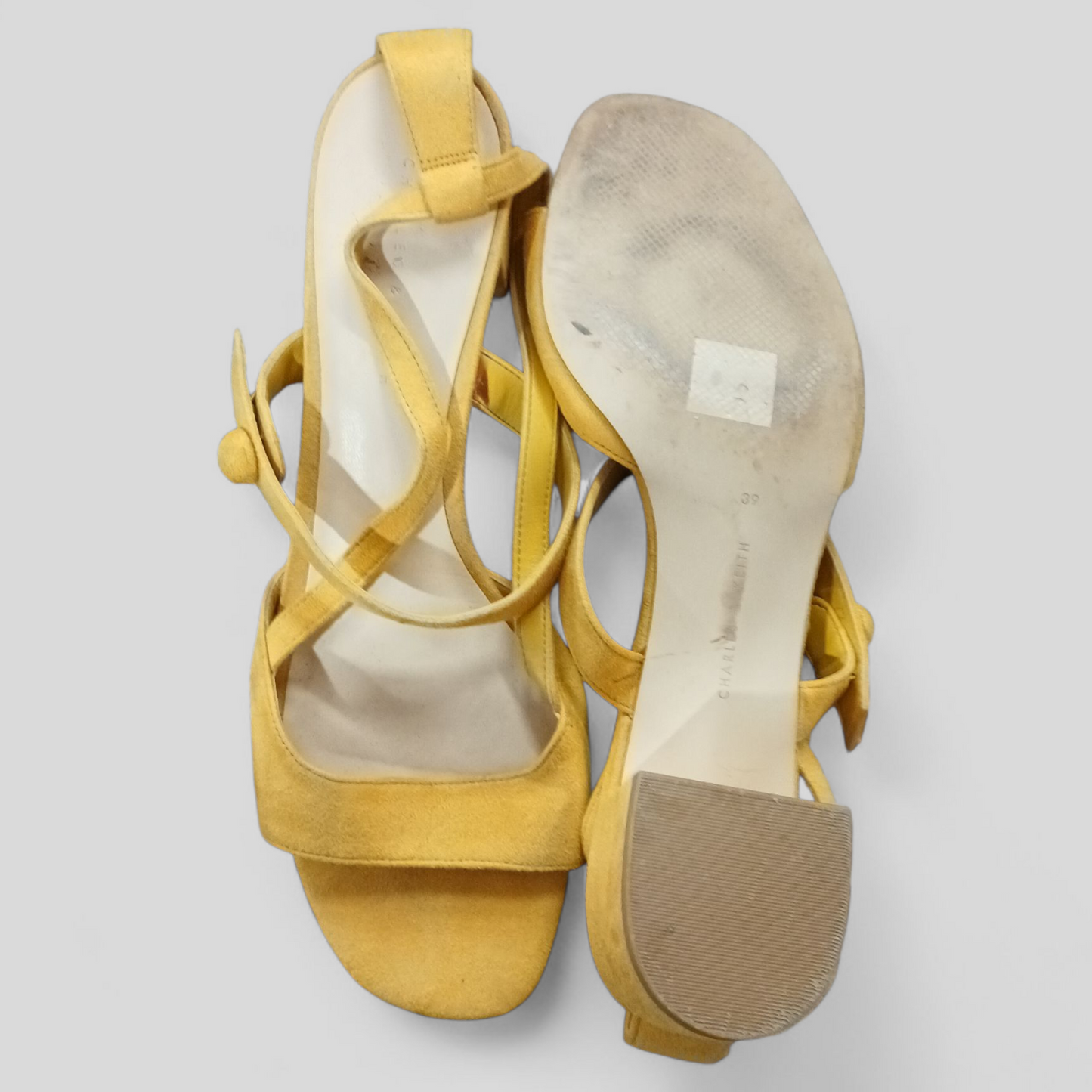 (39) Charles & Keith | Yellow Heels
