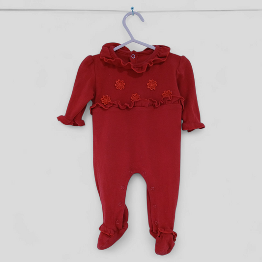 (000) Red L/S Onesie