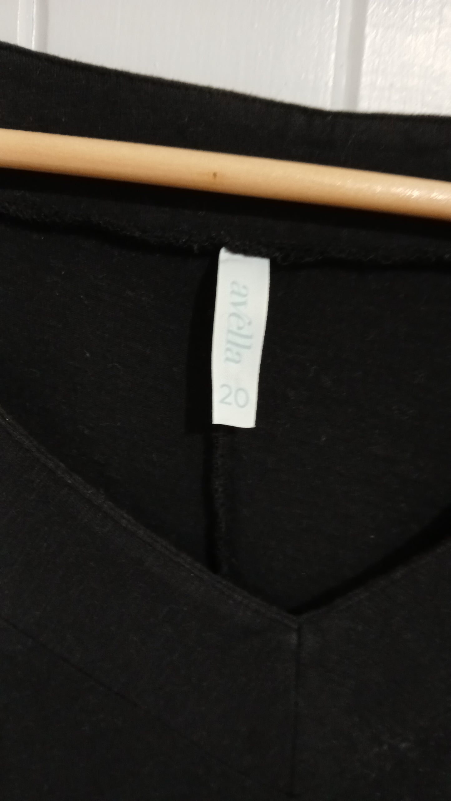 (20) Avella | Sheer Sleeve Black Blouse