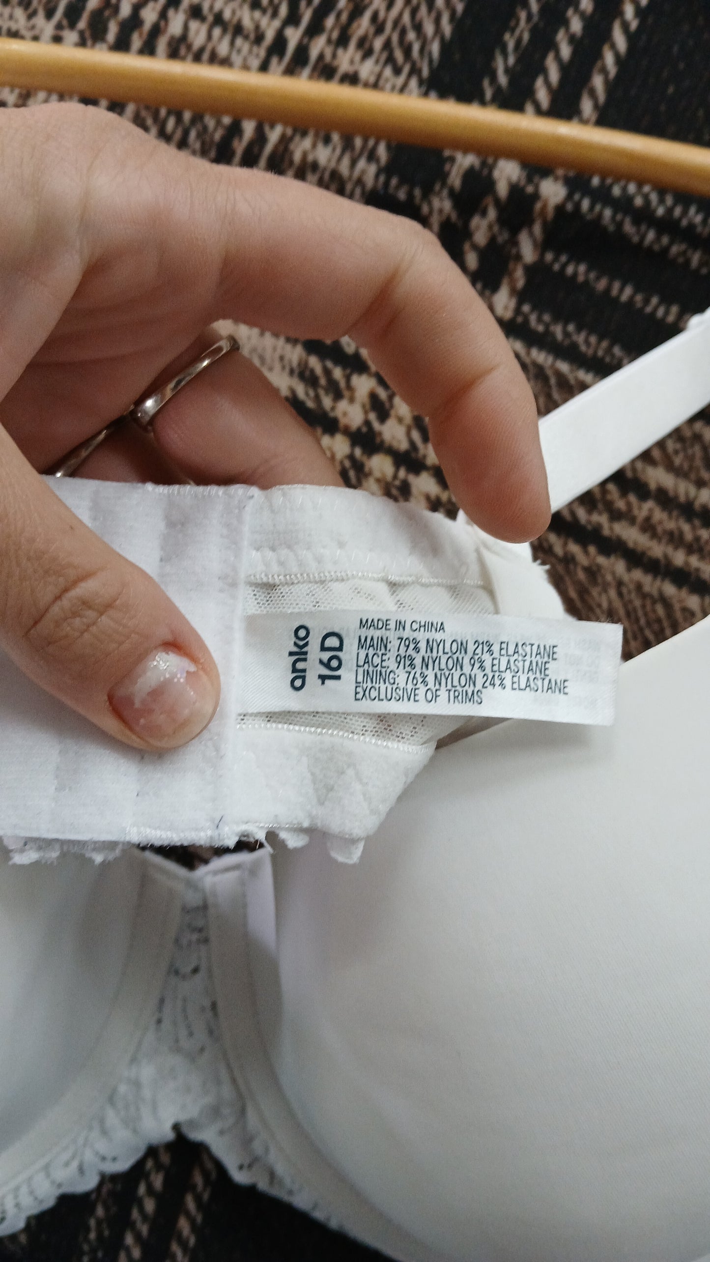 (16D) Anko | White Bra