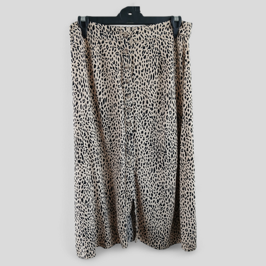 (10) Jay Jays | Button Front Animal Print Skirt