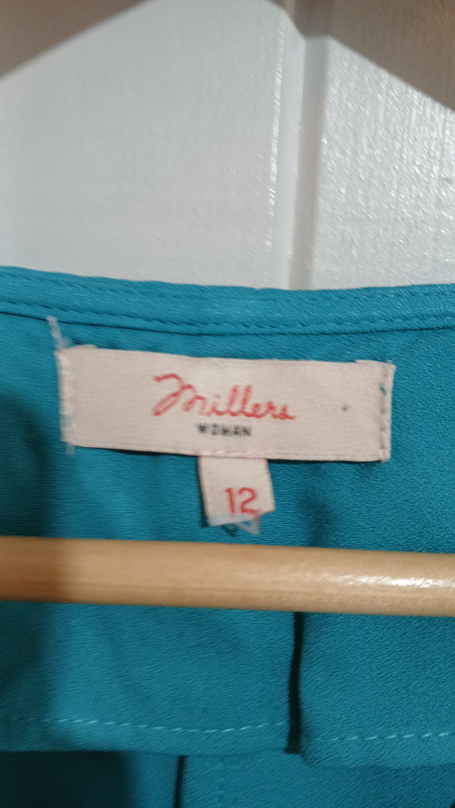 (12) Millers | Teal Flower Button Blouse