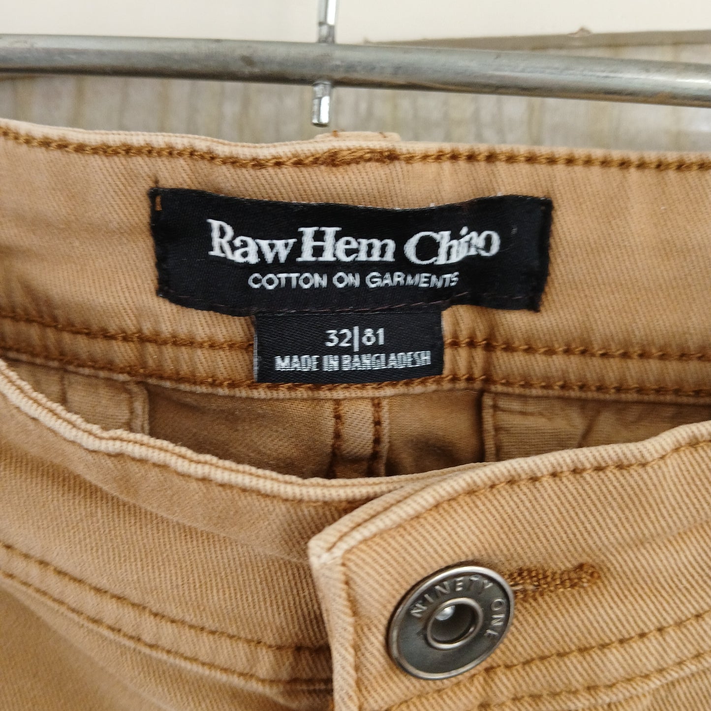 (32) Cotton On Raw Hem Chino Shorts