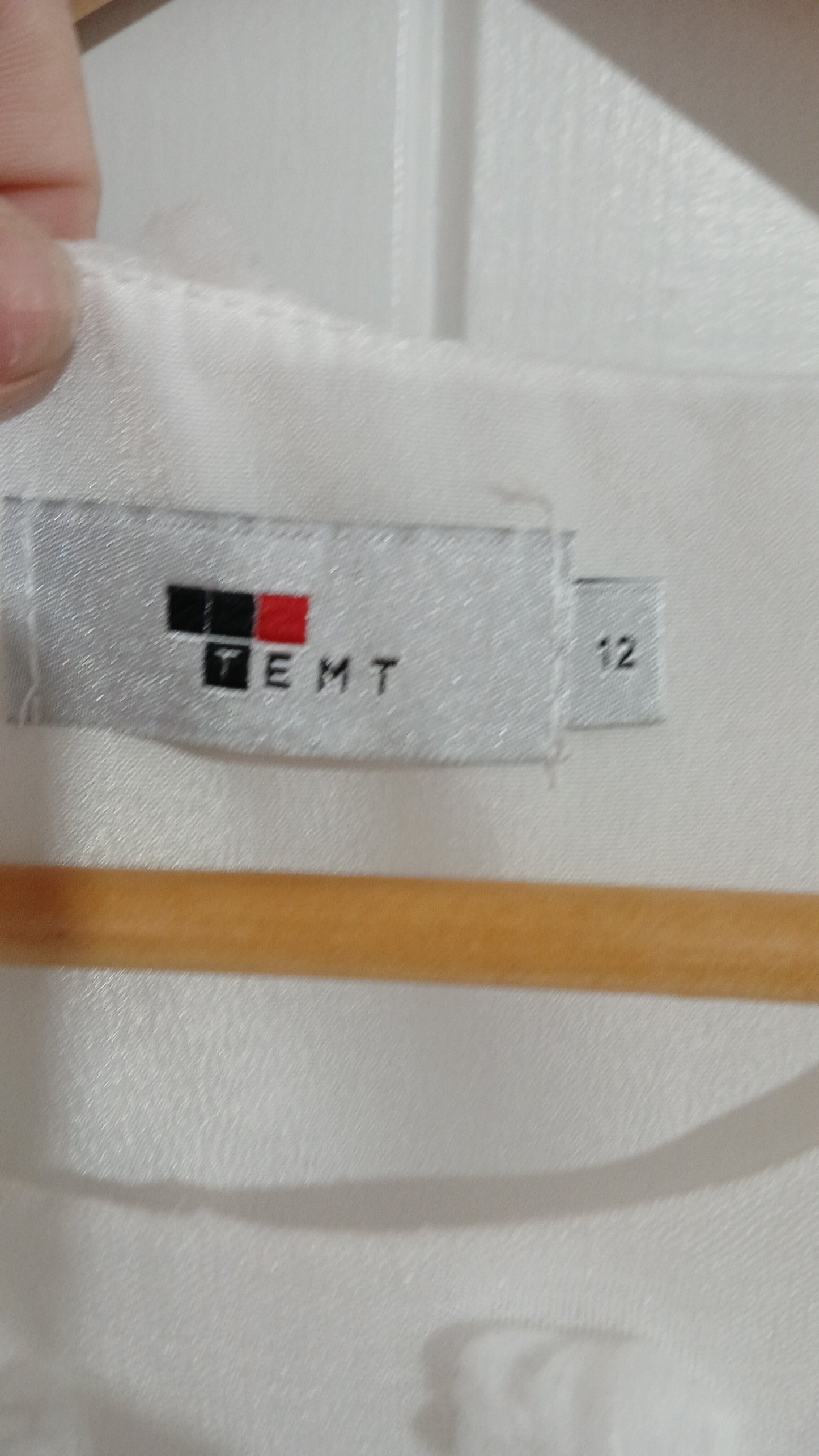 (12) Temt | White Textured Dress