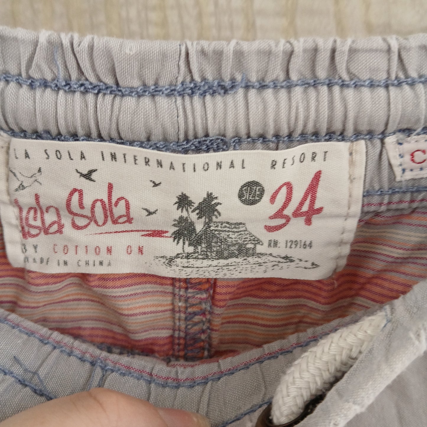 (34) Isla Sola Striped Beach Shorts