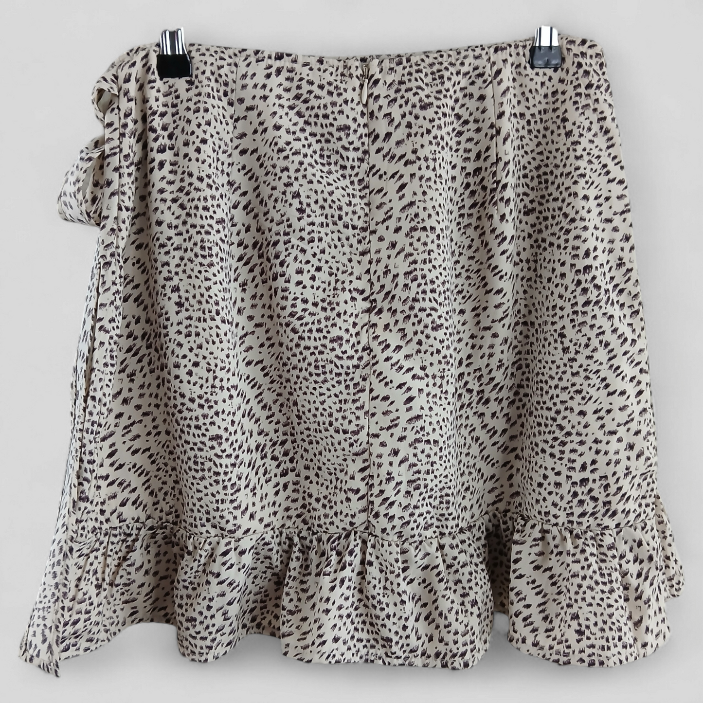 (12) Ally Wrap Animal Print Skirt