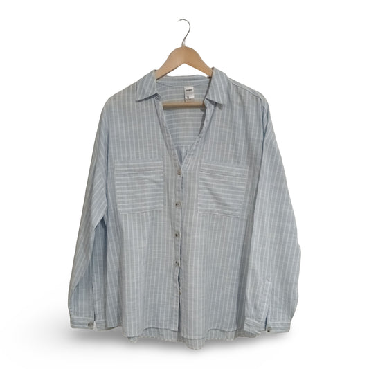 (18) Anko | Striped LS Blue Shirt