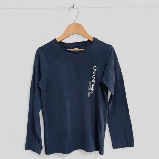 (10JNR) K-D | Navy LS Shirt