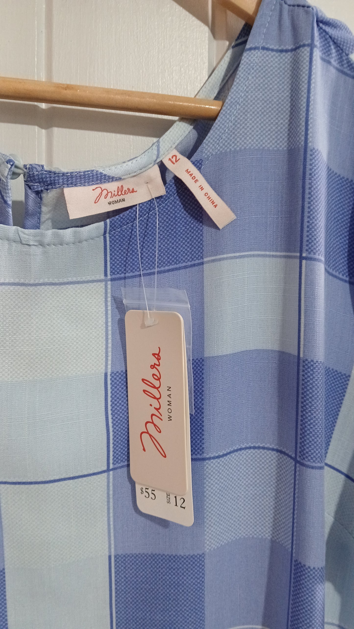 (12) Millers | Plaid Blouse | BNWT