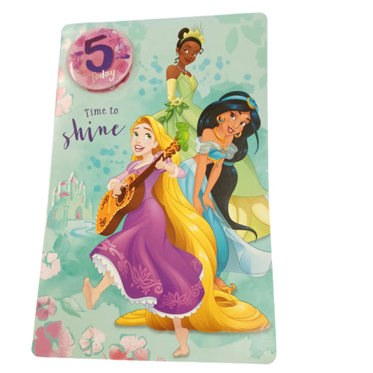 Birthday Card |  5th Girl/Princess age 5