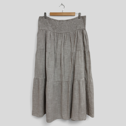 (22) Anko Curve | Gingham Skirt