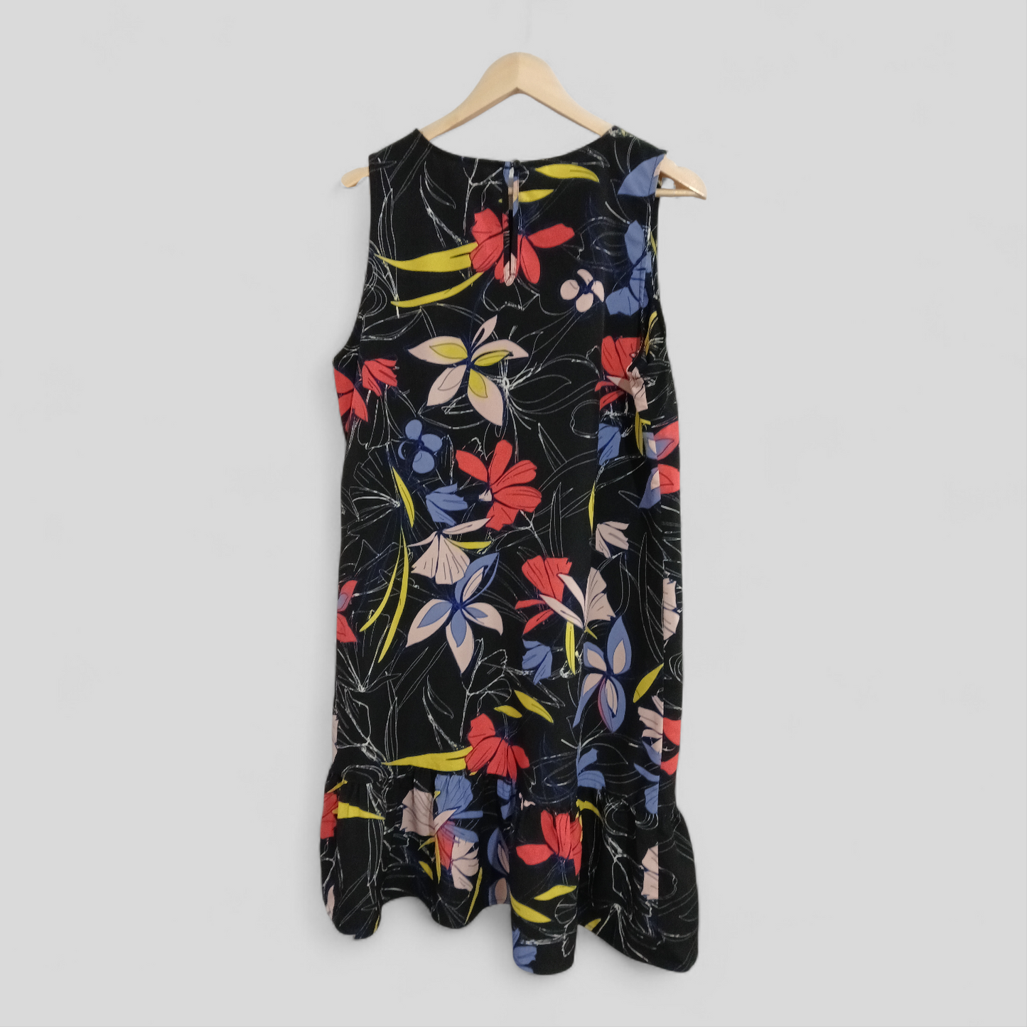 (L) Black Floral Dress