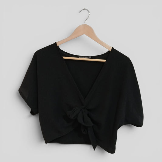 (10) Pretty Little Thing | Black Blouse