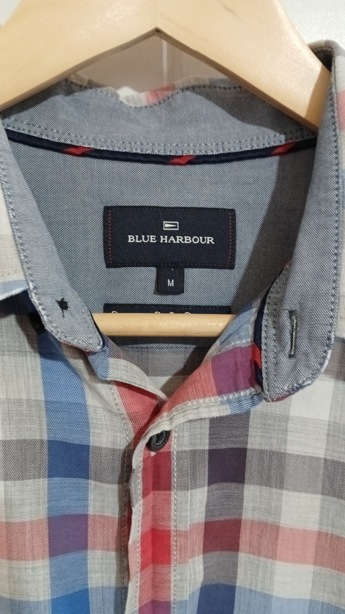(M) Blue Harbour | Plaid LS Shirt
