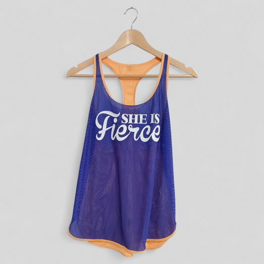 (L) Lorna Jane | She is Fierce Mesh Tank