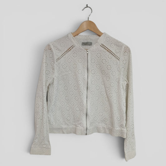(12) Just Jeans | White Lace Jacket