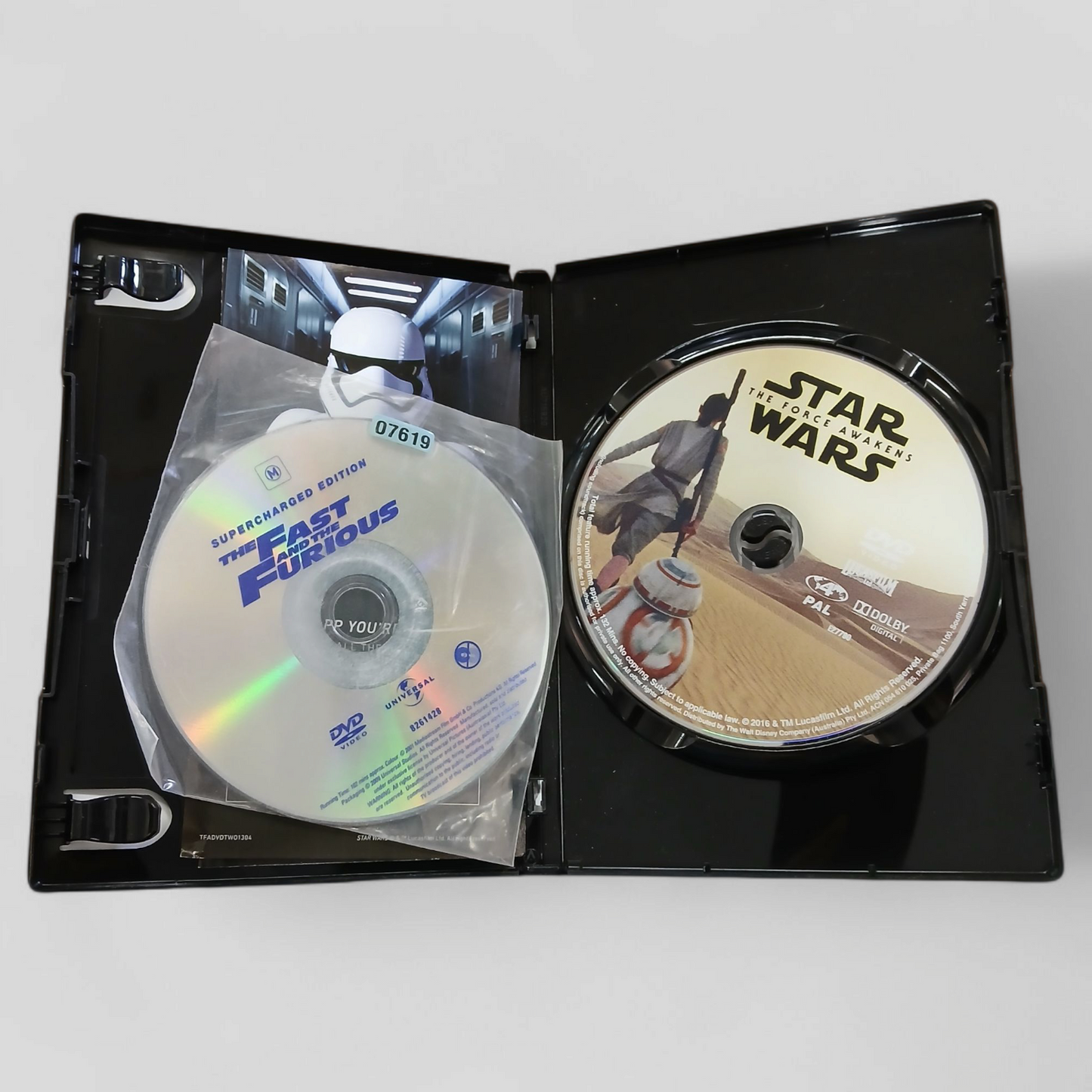 Star Wars | The Force Awakens DVD w/bonus The Fast and The Furious DVD