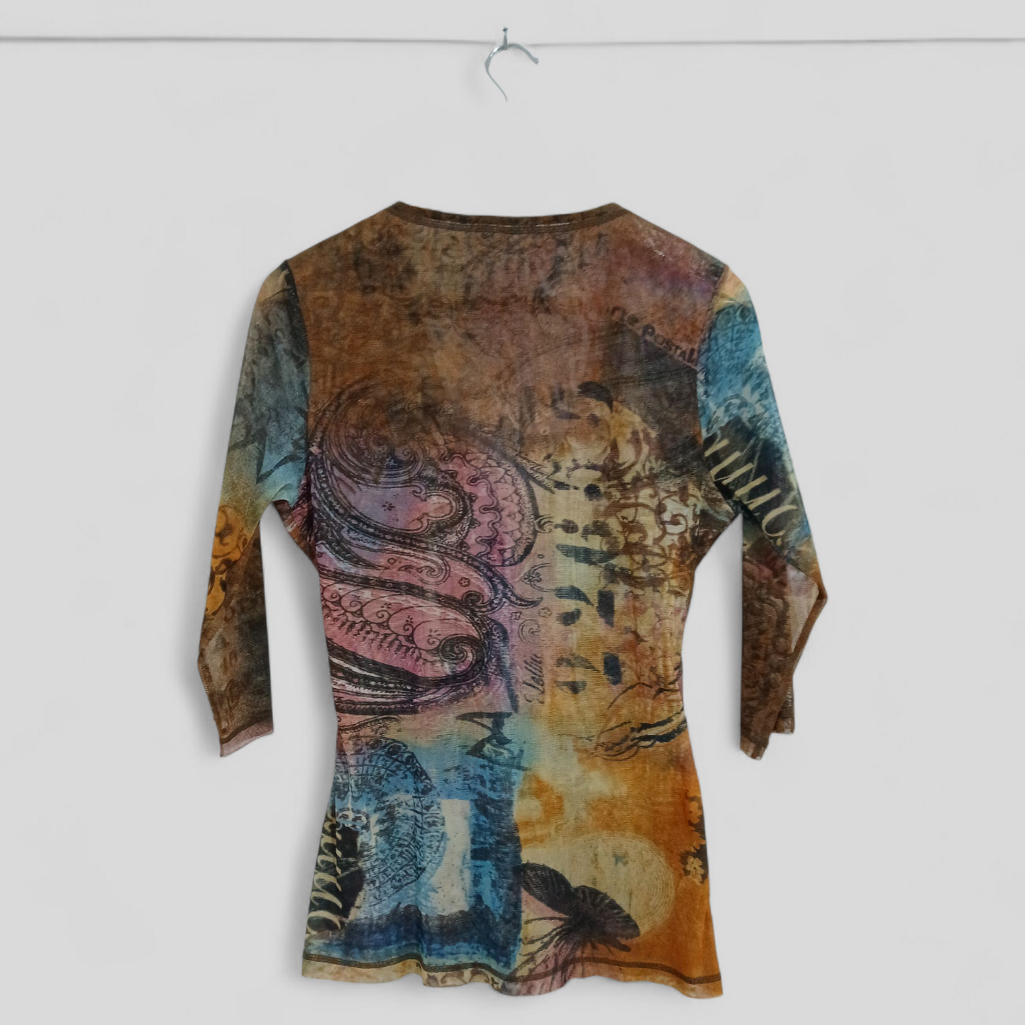 (L) Sheer Multi C Blouse