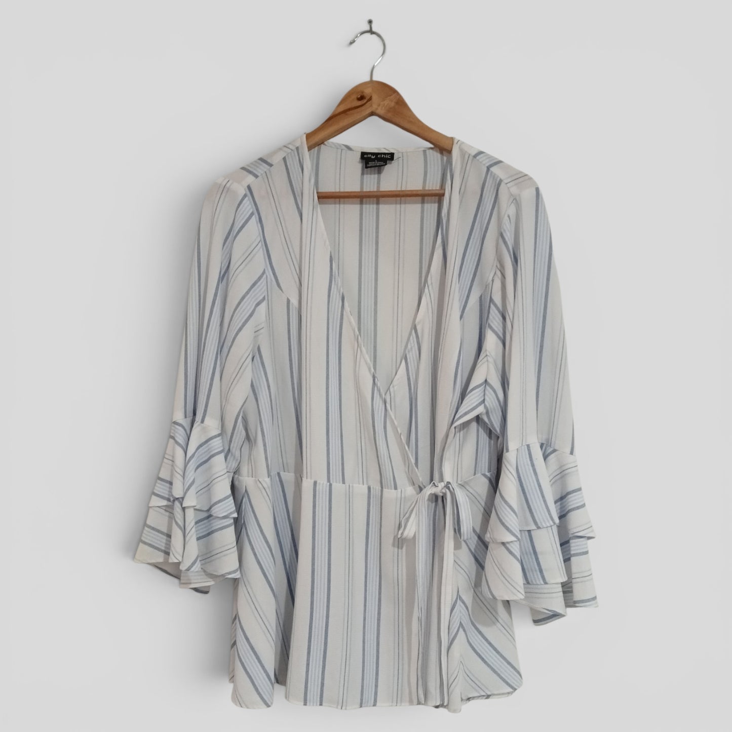 (L+/18) City Chic | Striped Blouse
