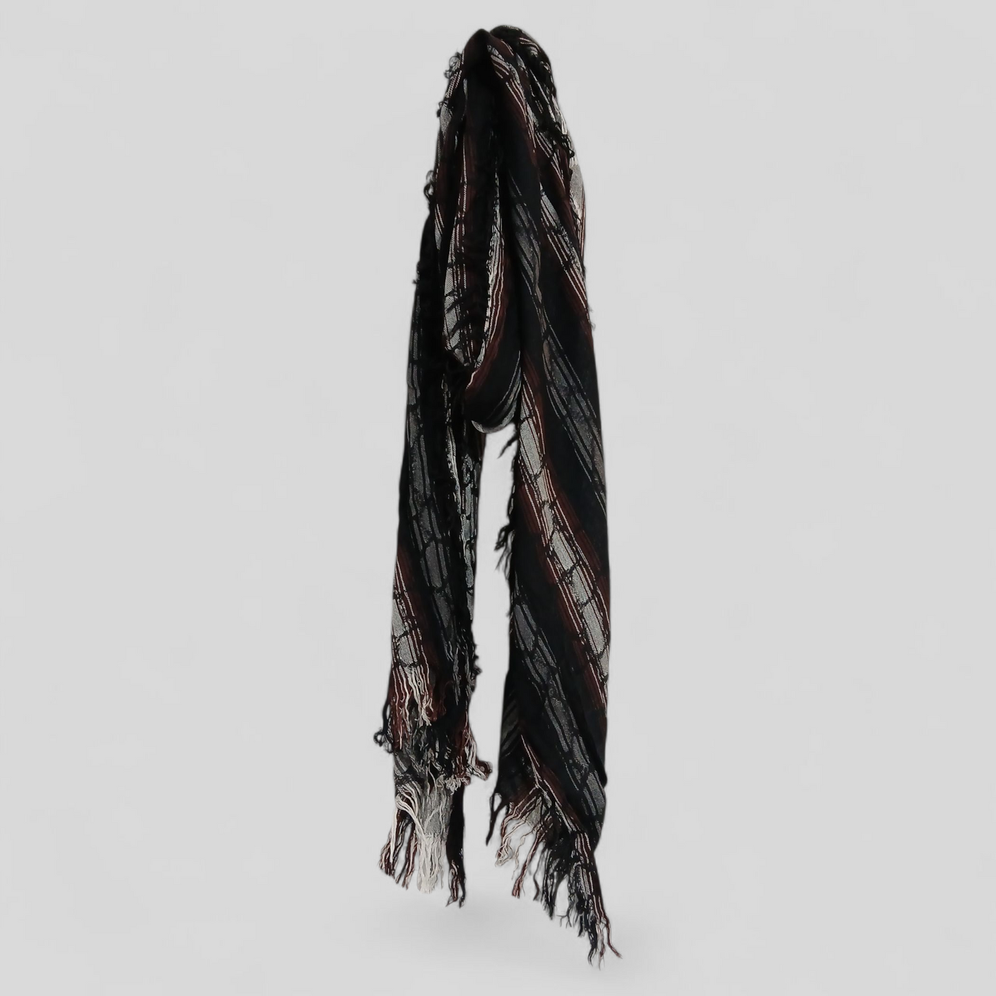 Scarf - Black/White/Brown