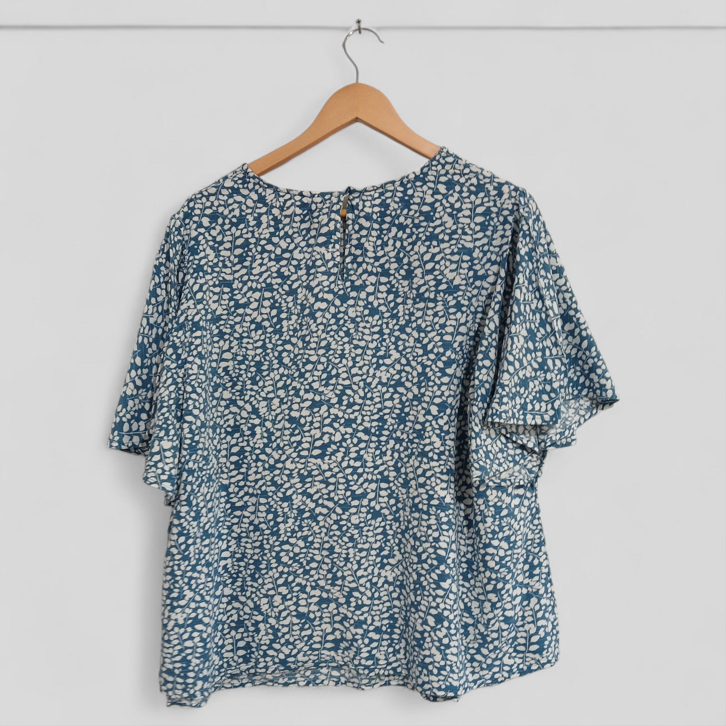 (20) Anko | Blue Patterened Blouse