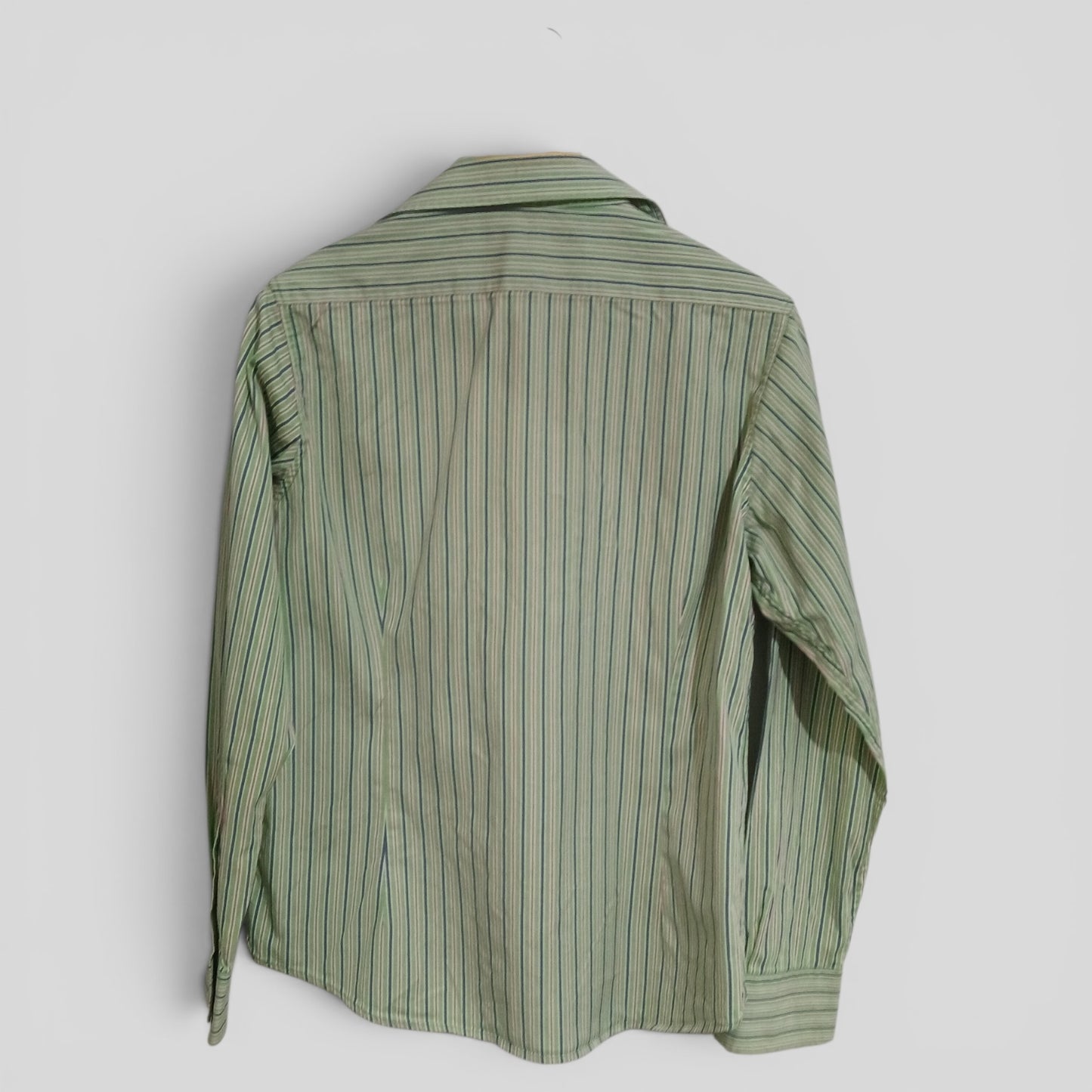 (14) RB Sellars | Green Pink Striped LS Shirt