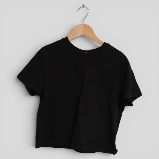 (10) Anko | Black Crop Tee