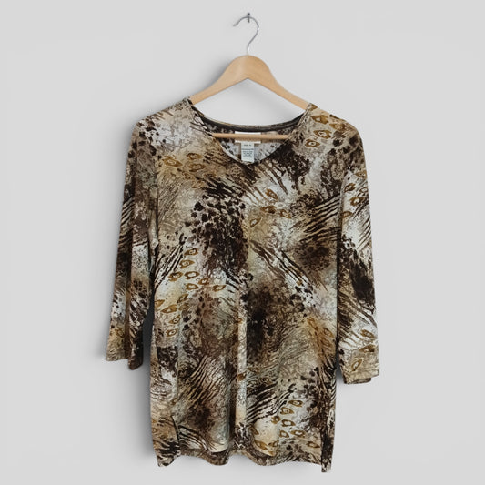 (12) Millers | Brown Print Blouse