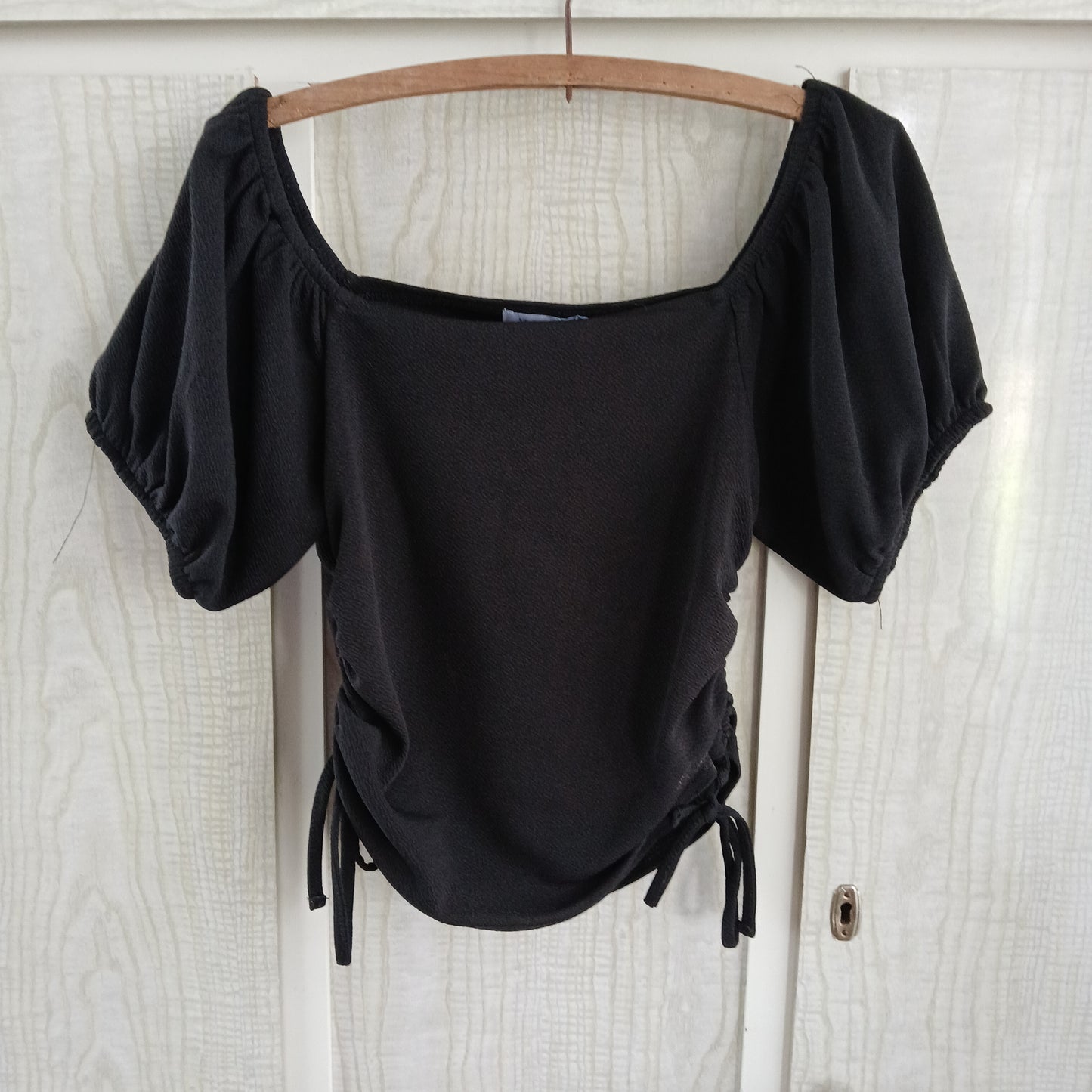 (M) Valleygirl Black Blouse