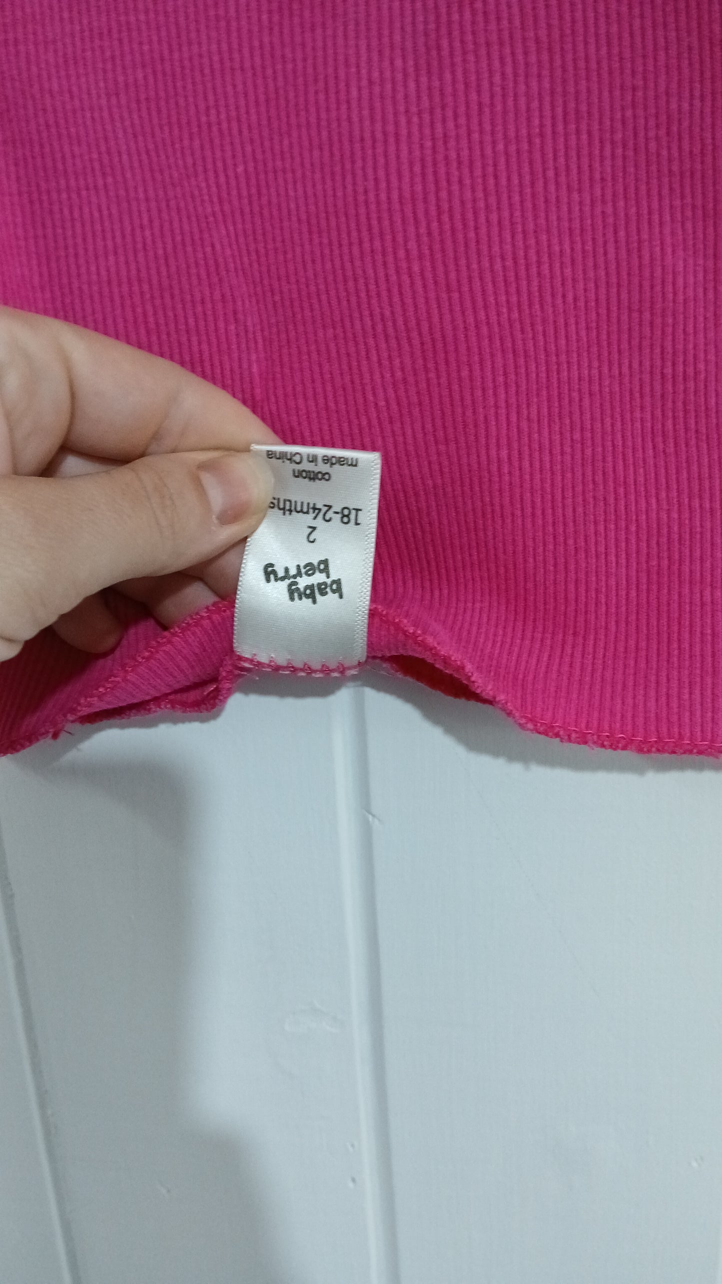 (2JNR) Baby Berry | Pink Singlet