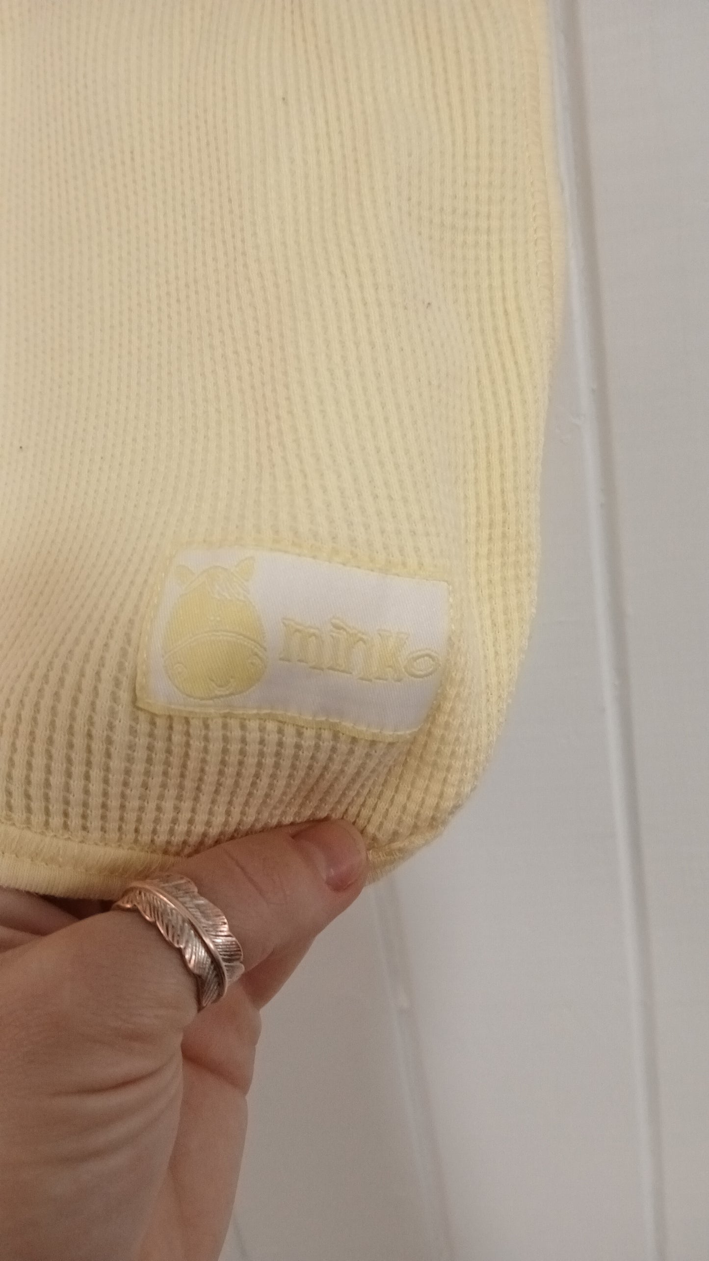 Minko | Yellow Waffle Knit Baby Wrap