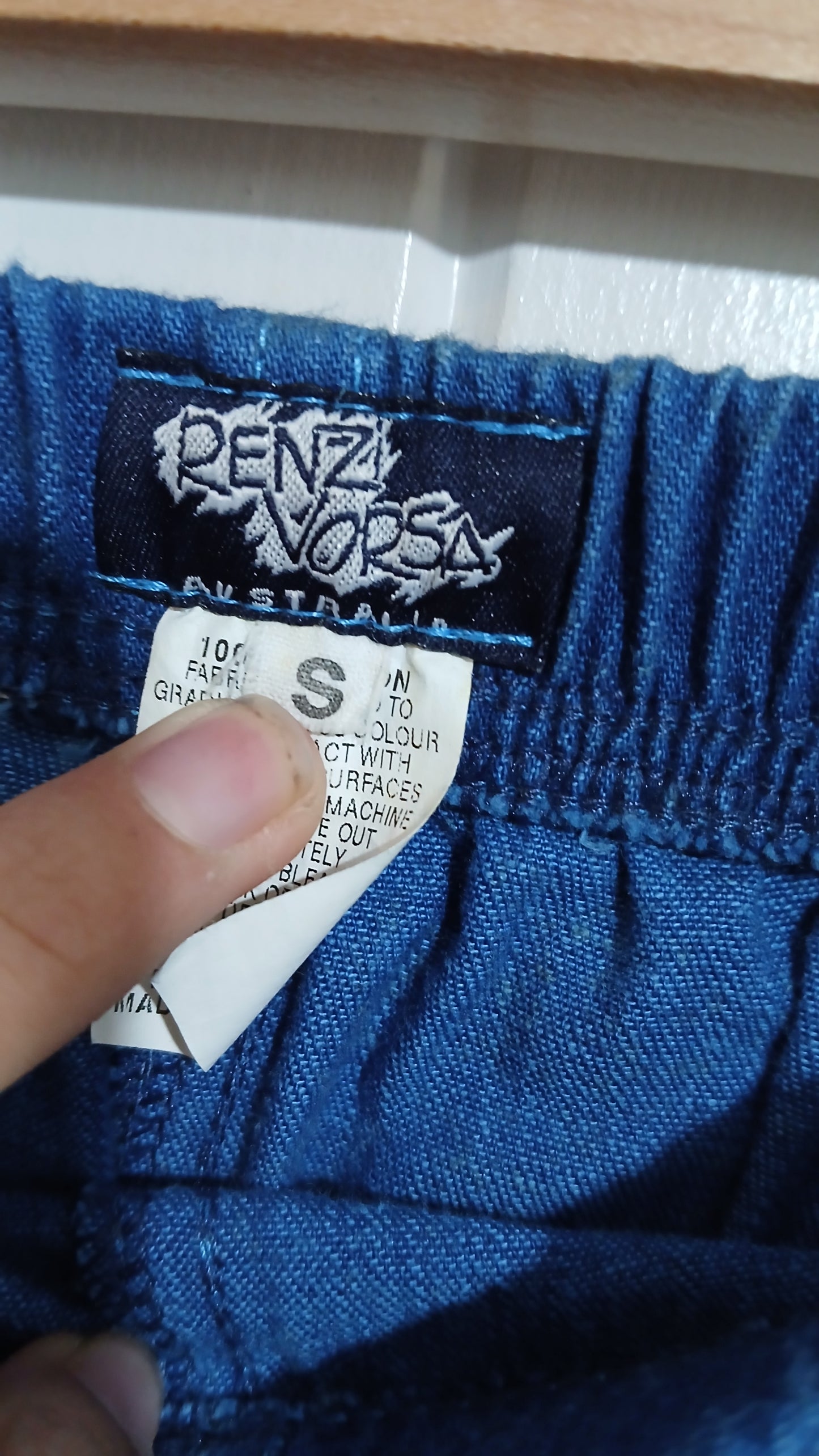 (S) Renzi Vorsa | Blue Triangle Blouse Pants Set