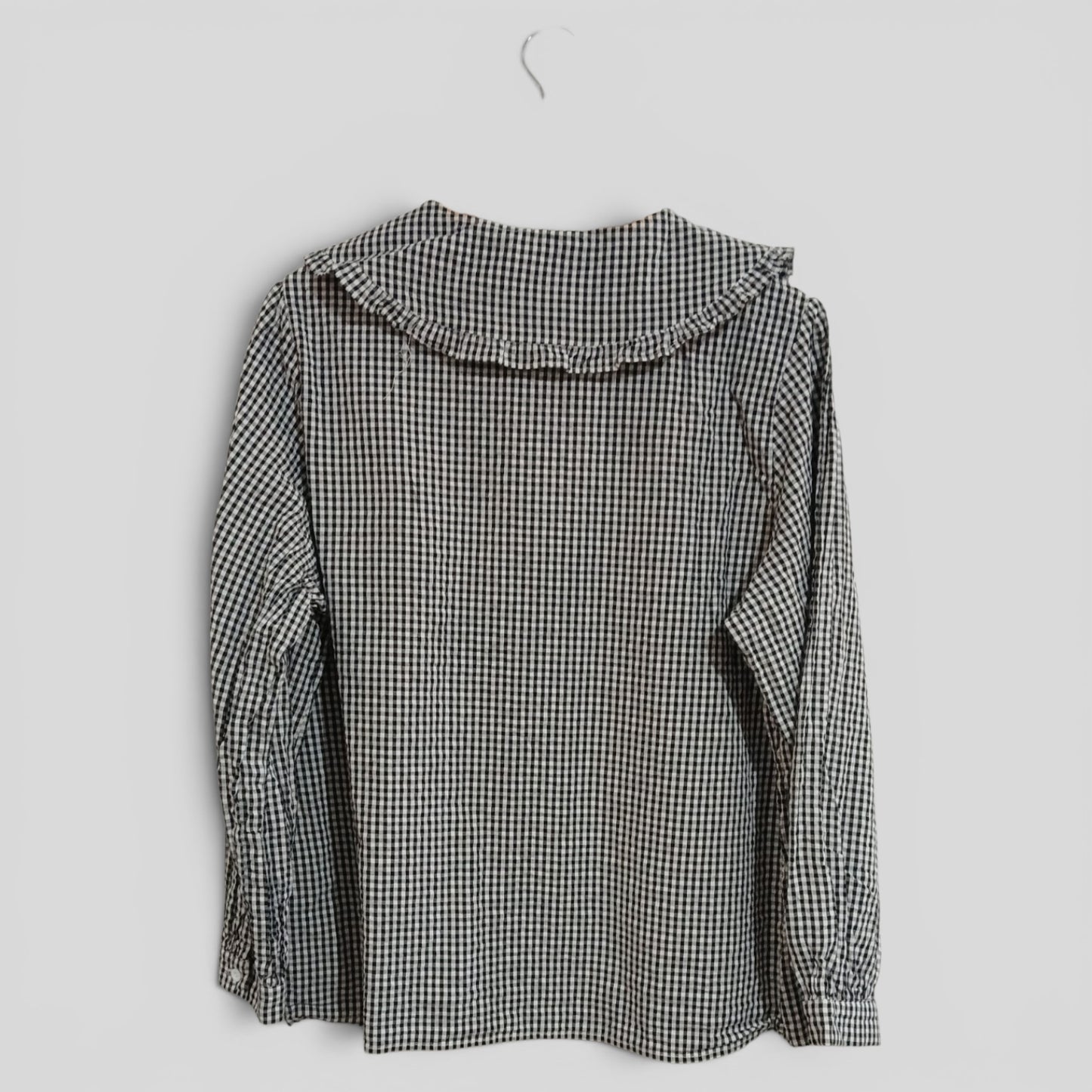 (XL) Friful | Gingham Blouse