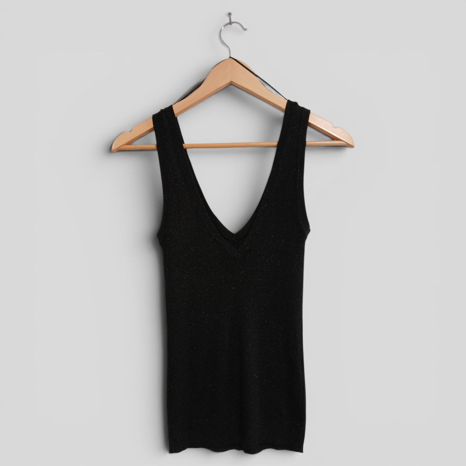 Image of (12) Anko | Shimmer Black Singlet