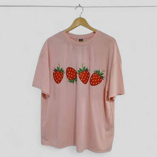 (1XL) Shein Curve | Strawberry Tee