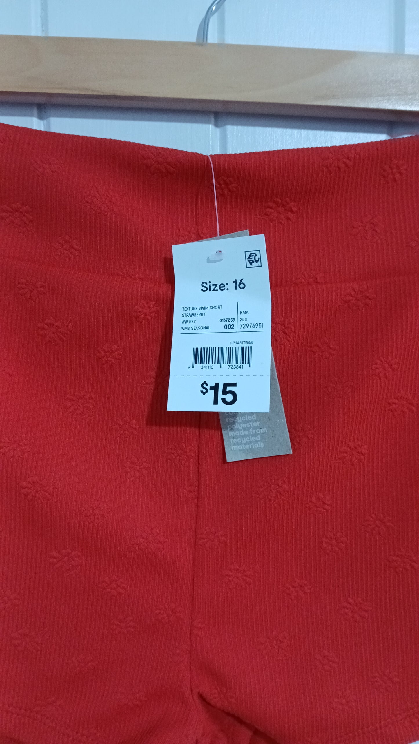 (16) BNWT | Anko | Red Swim Shorts
