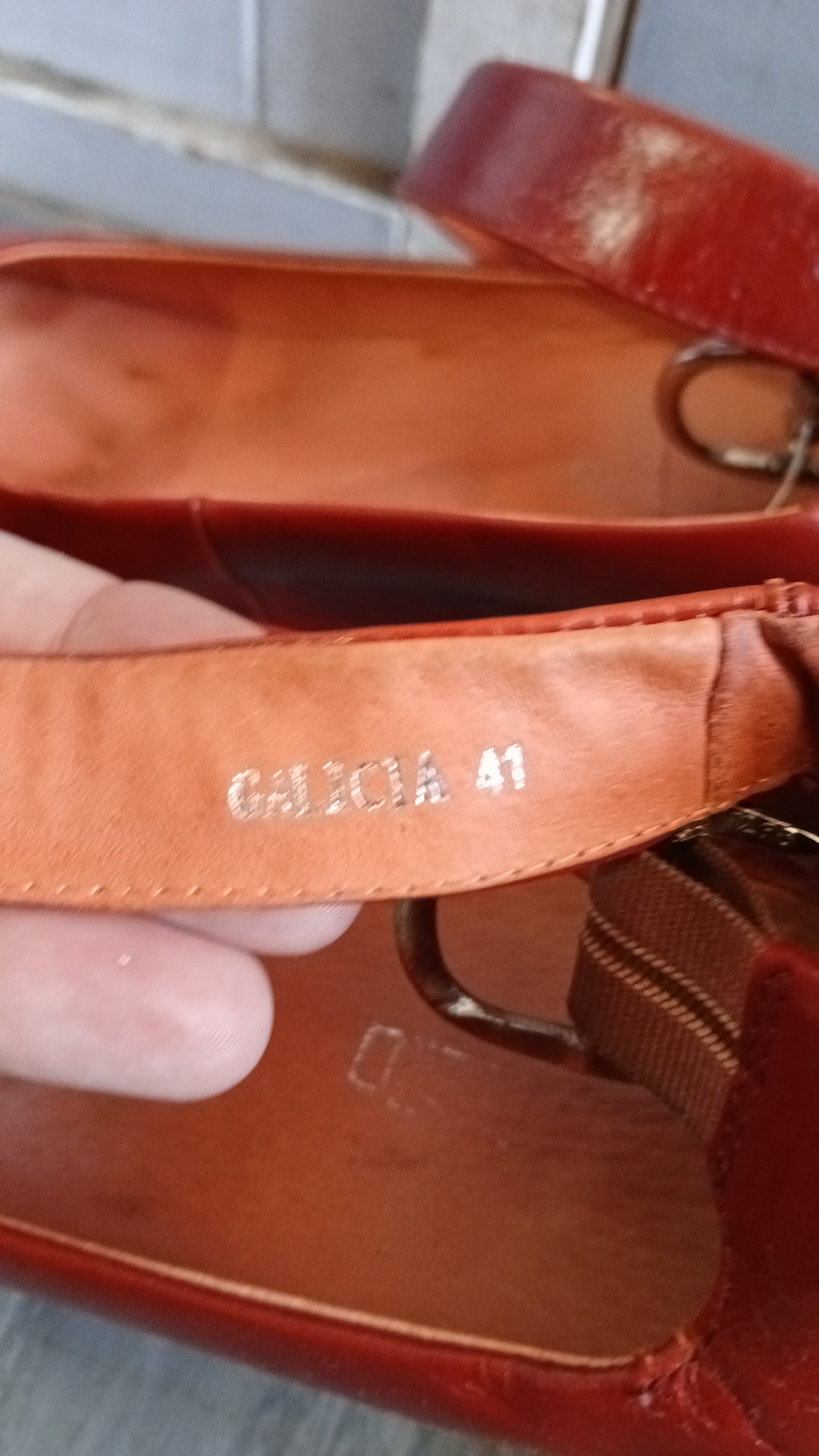 (41) Red Leather Mary Janes