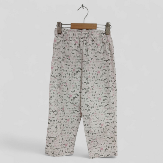 (2JNR) Alphabet PJ Pants Cotton