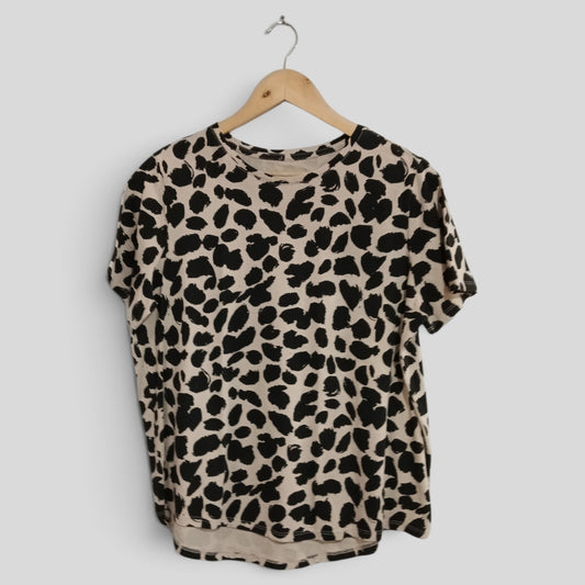 (L) Animal Print Tee